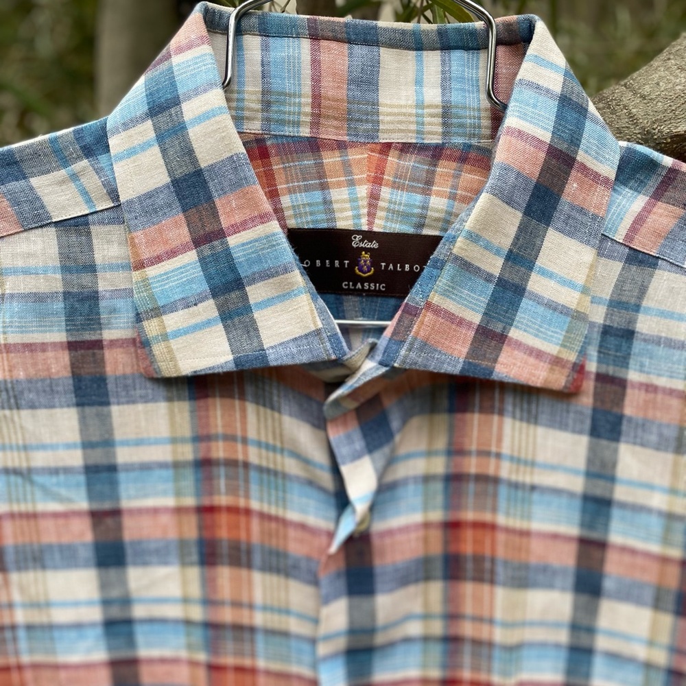 NW Robert Talbott Classic Estate 💯 Linens Shirt, Sz L